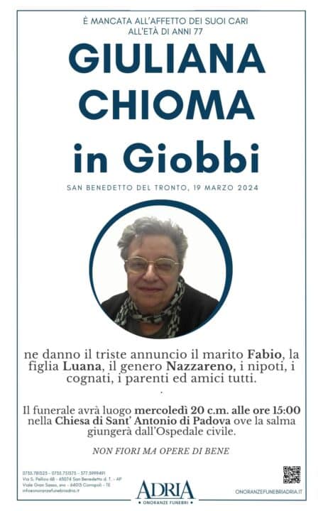 CHIOMA GIULIANA