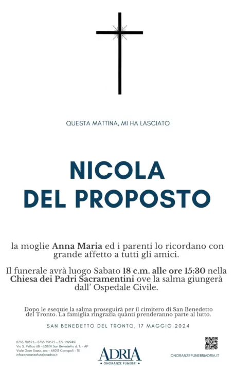 DEL PROPOSTO NICOLA