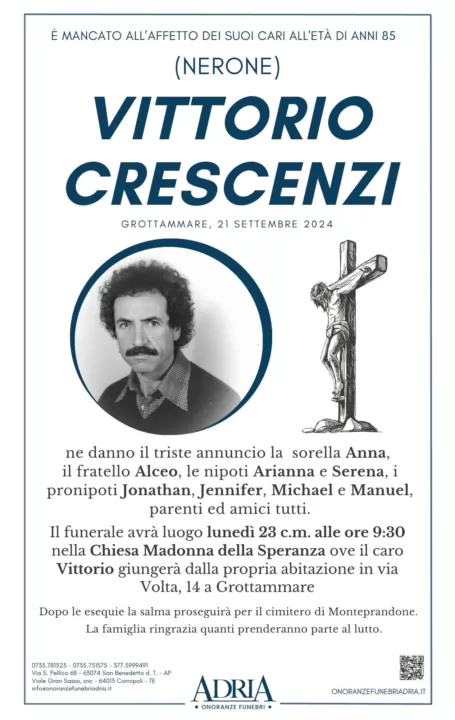 CRESCENZI VITTORIO
