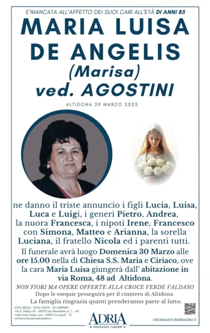 DE ANGELIS MARIA LUISA