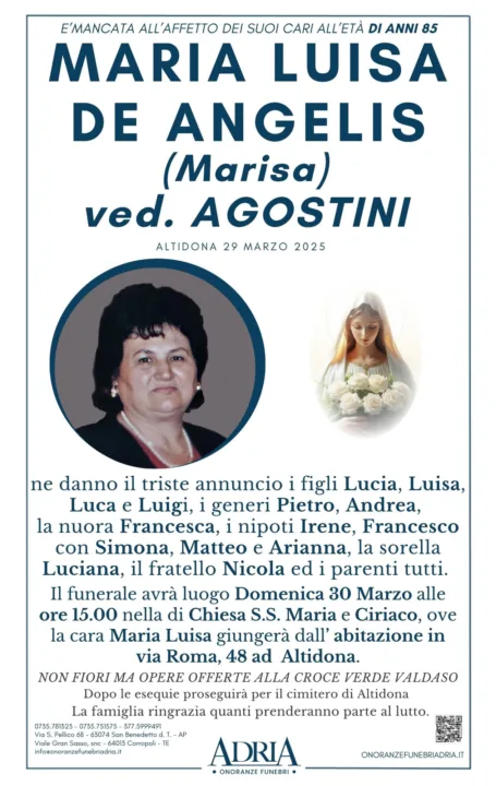DE ANGELIS MARIA LUISA